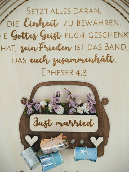 GELDGESCHENK Hochzeit | Just married Auto