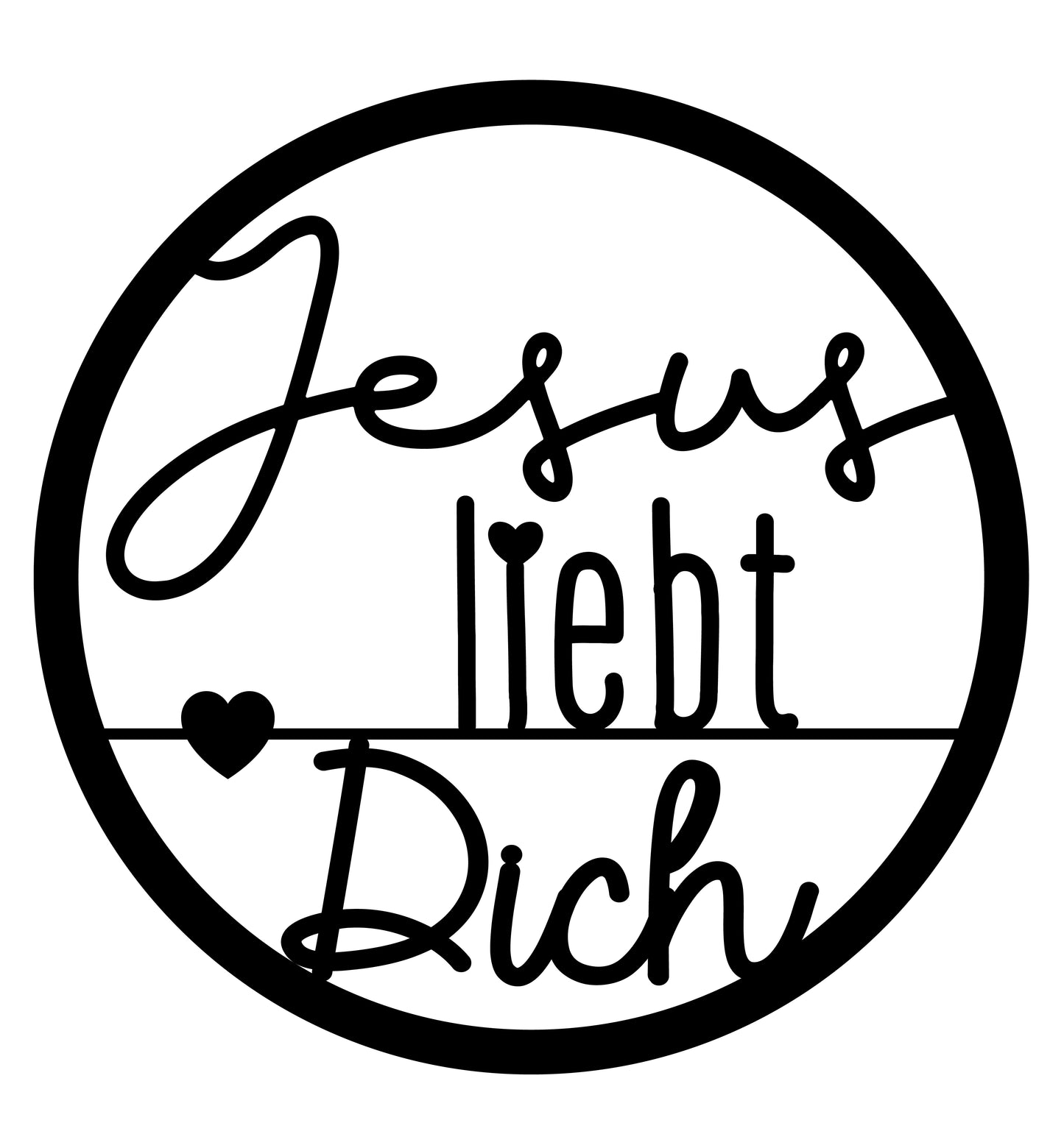 HOLZREIF - Jesus liebt Dich | schwarz